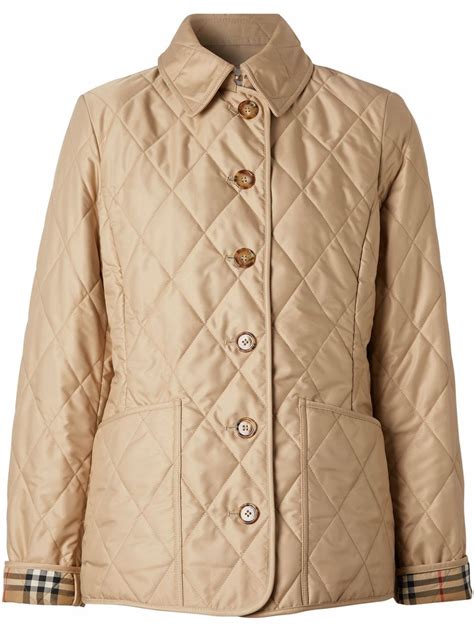 burberry white diamond quilted parka|Men's Burberry Quilted Jackets .